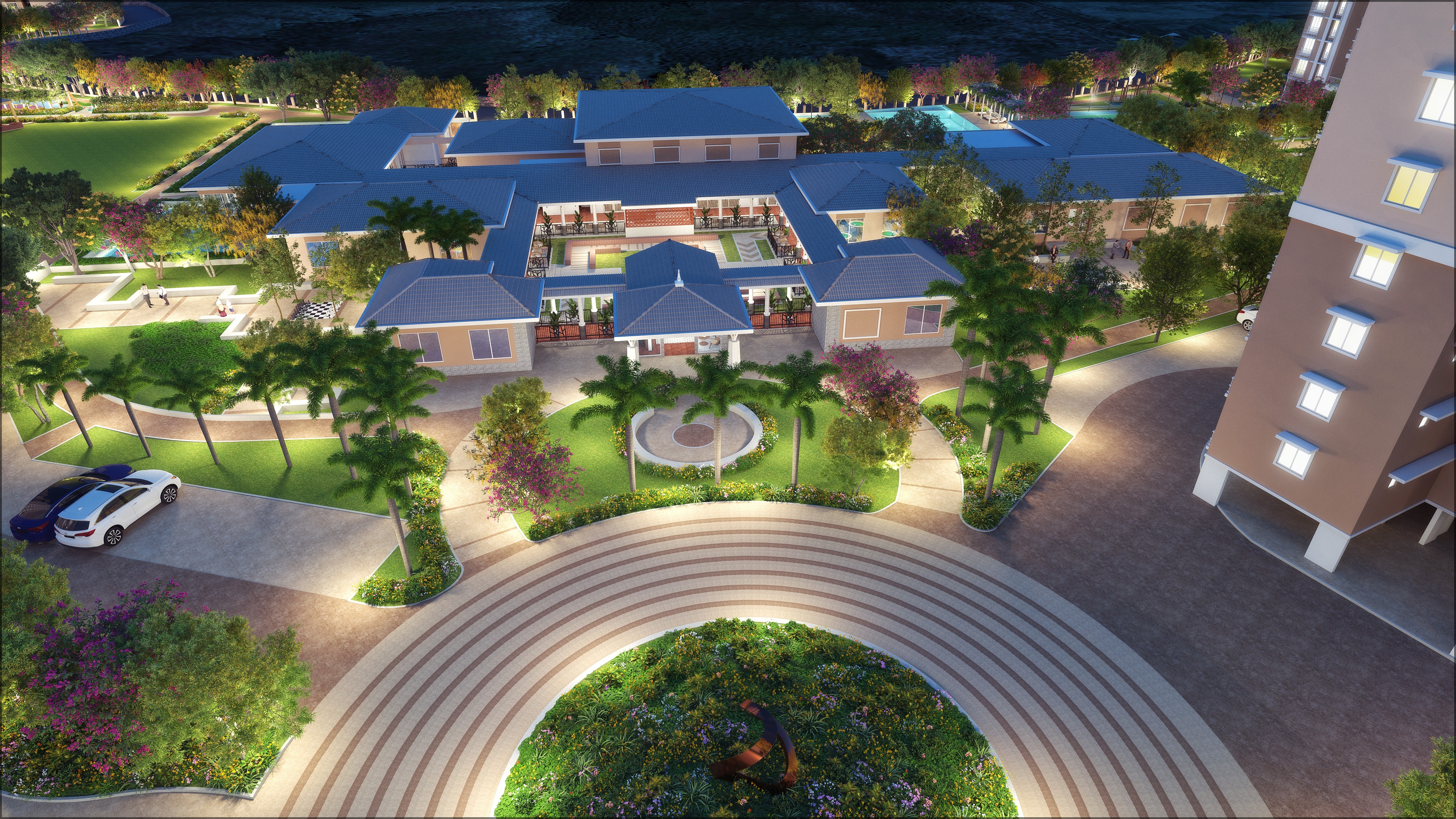 Amodh Building Elevation 18 Night View